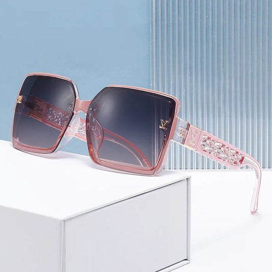 2026 New Fashion Glamour Sunglasses For Women And Men Stylish Oversize Designer Sun Glasses Square Unisex Shades UV400