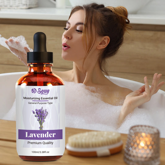 100ml Lavender Plant Essential Oil Massage SPA Moisturizing Comfortable Calming Nourishing and Moisturizing Essence No Additive