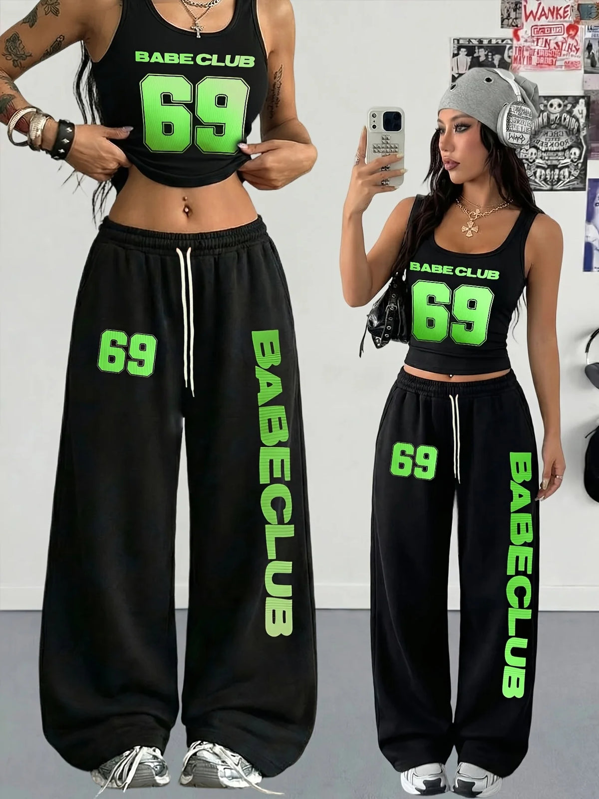 Women's Number Graphic Pants 2026 Men's New Wide Leg Elastic Waist TrousersKids's Casual Summer Streetwear Pants For Adults/Kids