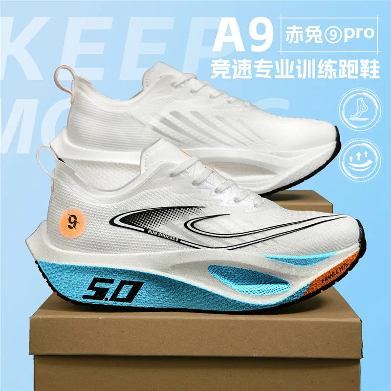 Shoes Speciality Carbon Board Marathon Men Sports Breathable Lightweight Women's Comfortable Athletic Nonskid Sneakers