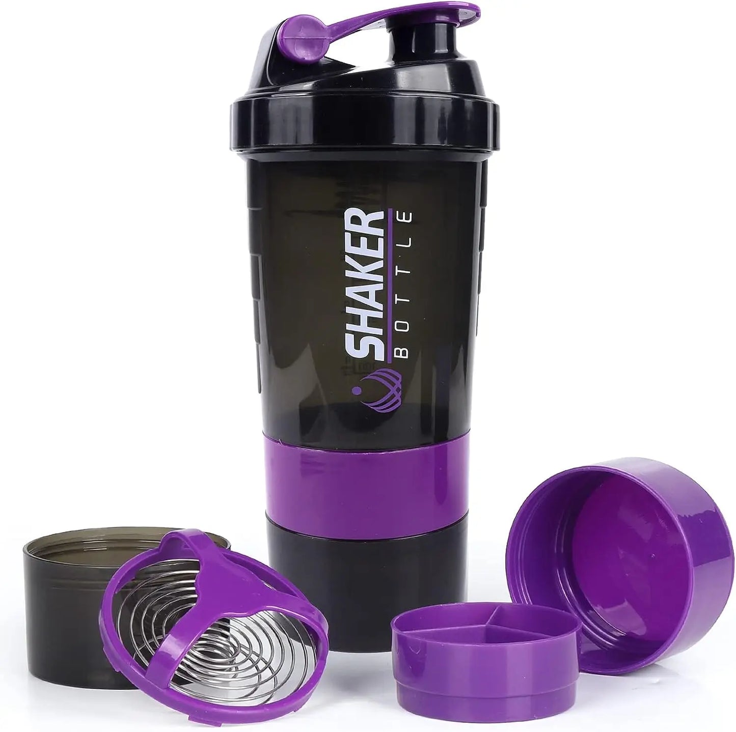 Shaker Cups 500ML Portable Protein Powder Shaker Water Bottles Outdoor Sports Milkshake Kettle Gym Fitness Mixing Shake Cup