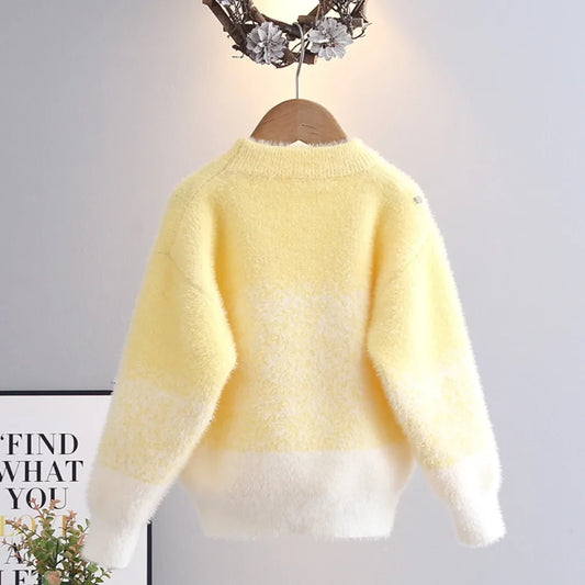 Children's Clothing Christmas Sweaters Baby Girl Winter Clothes Kids Clothes Casual Fashion Streetwear Pullover Knit Elegant