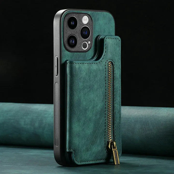Zipper Leather Case for OPPO Reno 15 13 Pro 12 11F 10 9 8 Luxury Cover Phone Reno13 14 FS 14F 6 Z 7 11 F 13F 15F 5G Magnet Etui