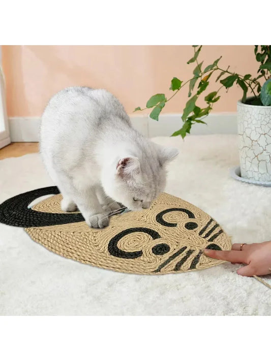 Natural Sisal Cat Scratching Pad Indoor Interactive Mat Reusable Claw Grinding Toy For Cats Kittens Eco Friendly Pet Supplies