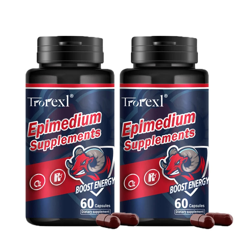 Men Tumescence Endurance and Energy Power Supplement Eleuthero Root Wolfberry Epimedium complex -60 capsules /bottle