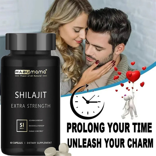 Male Enhancing Supplement with Natural shilajit, Strength and Endurance, Boost Performance, Supports Reproductive Health - 60 pills/bottle