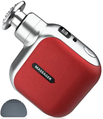 Mini Pocket Massage Gun with 4 Silicone Massage Heads Lightweight Portable Perfect for Office Home Use Low-noise Muscle Massage