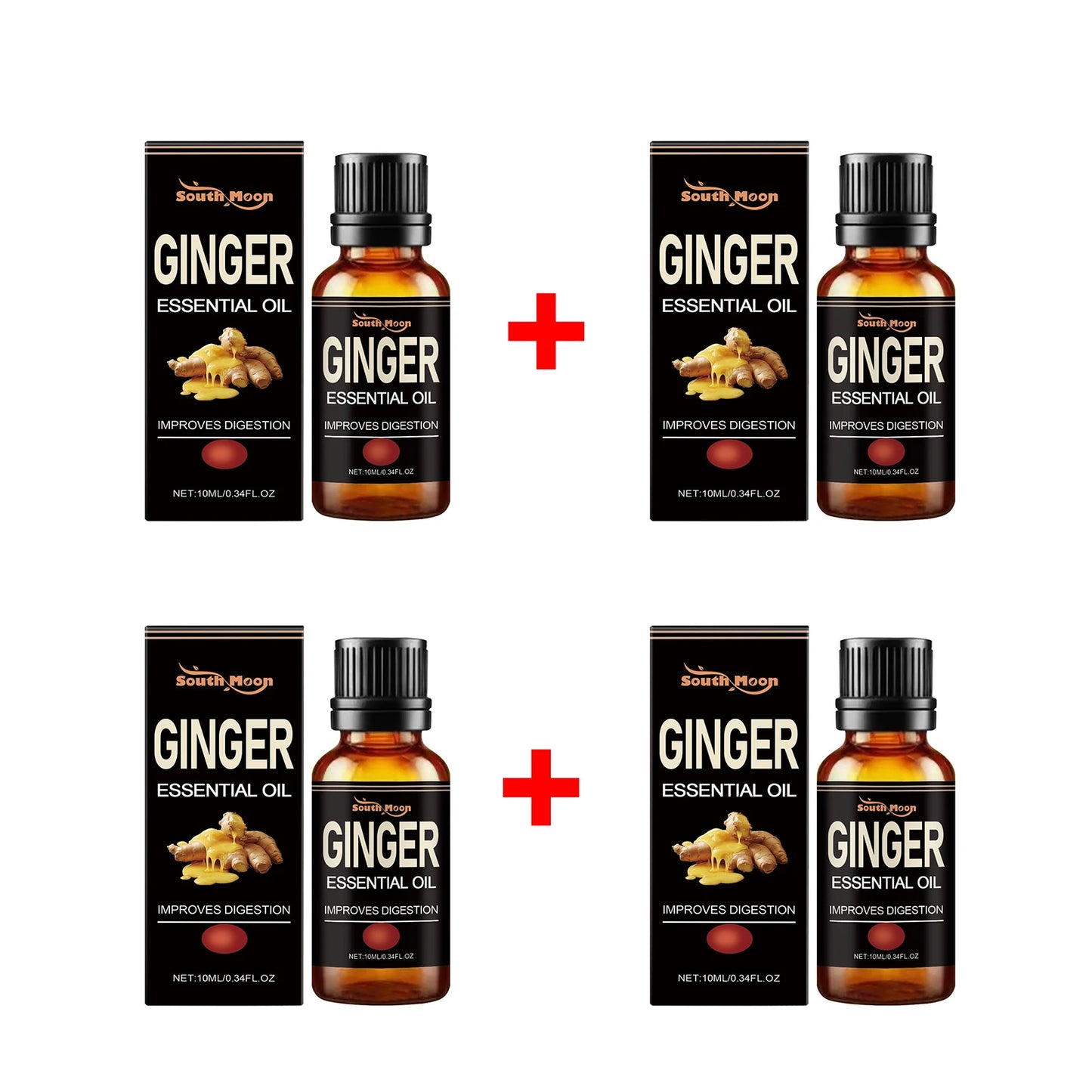 Ginger Essential Oil for Abdomen Fat Burning Weight Loss Anti Cellulite Improve Sagging Skin Improve Digestion Slimming Oil