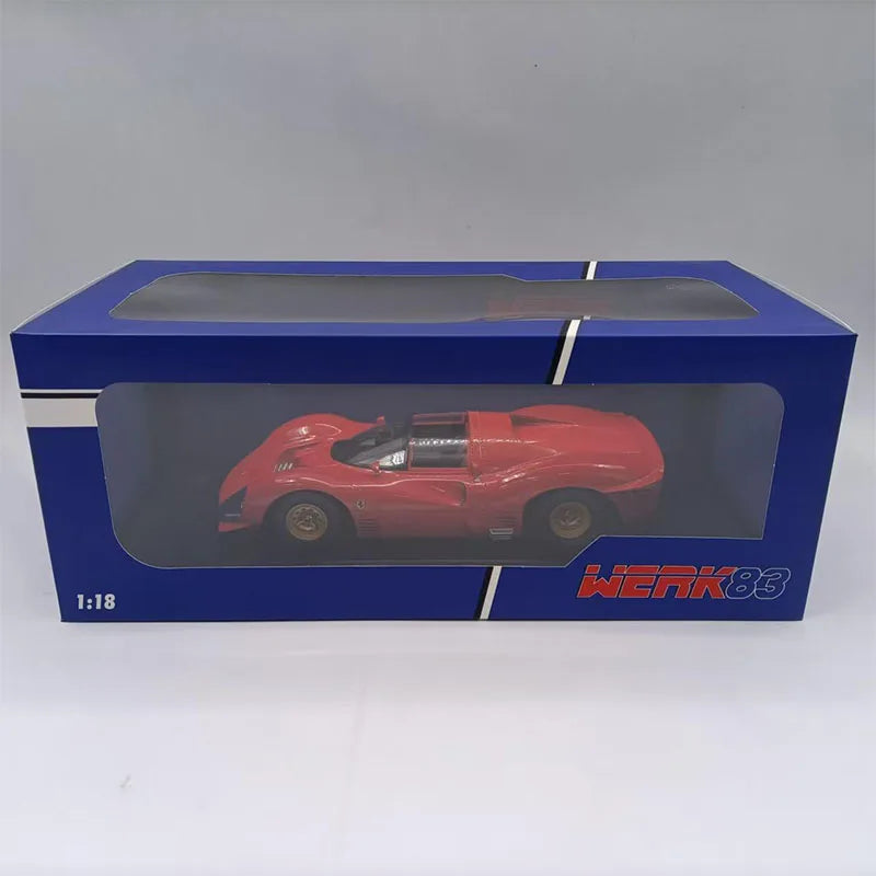 F 330 P3 4.0L V12 Scale1:18 Two-door Coupe Simulation Alloy Car Model Display Collectible Toy Gift Souvenir Decration