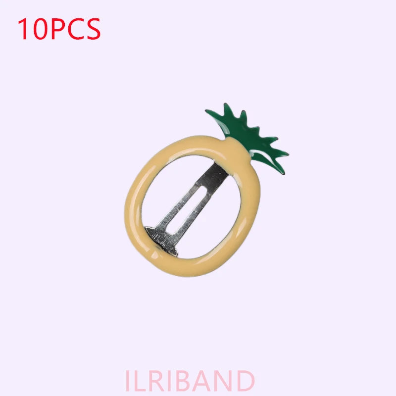 10pcs/lot Hot Sweetly Strawberry Fruit BB Hair Claw Side Clips for Women Girls Kids Hairpin Boutique Hair Accessories Headwear