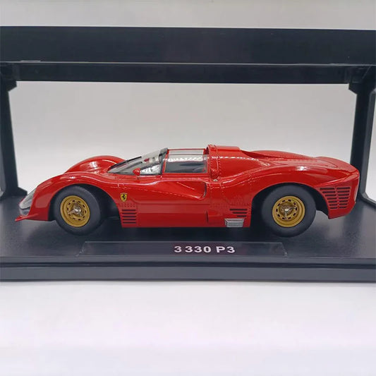 F 330 P3 4.0L V12 Scale1:18 Two-door Coupe Simulation Alloy Car Model Display Collectible Toy Gift Souvenir Decration