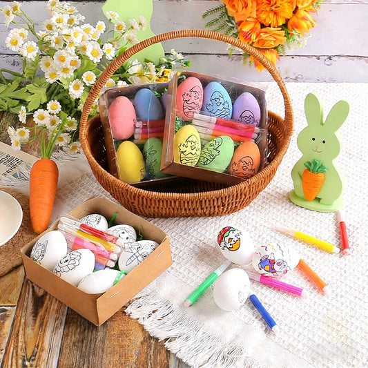 DIY Hand-Painted Easter Eggs, Easter Home Décor, Creative Easter Gift for Easter Party