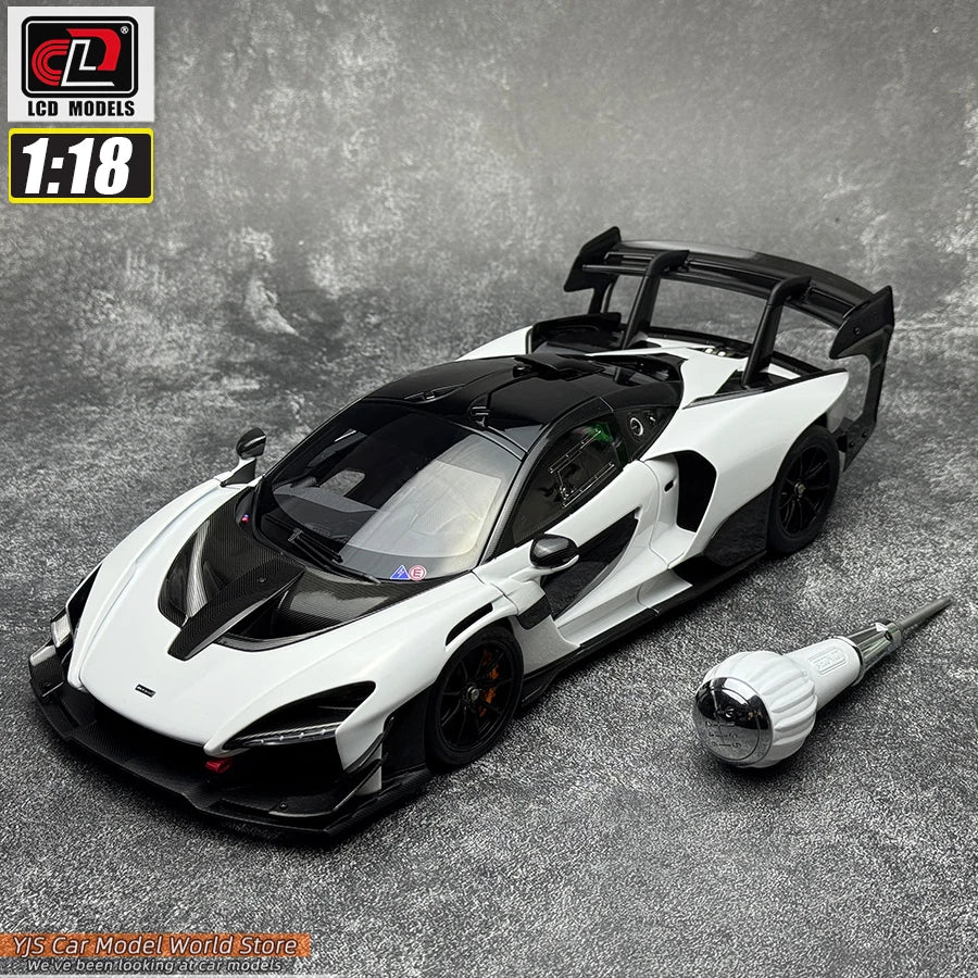 LCD Diecast car model 1:18 McLaren Senna GTR car model metal static display collection