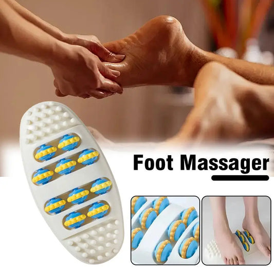 Hypoallergenic Foot Massage Mat with Acupressure Kneading Design, Non-Powered Plastic Reflexology Tool for Stress Re
