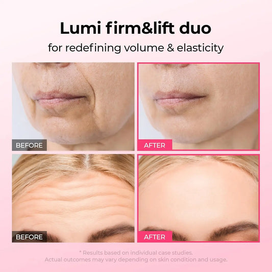Dr.Melaxin Anti-Aging Lumi firm & lift Duo | Korean facial Collagen Firming serum plumping skin & tightening refines skin repair density