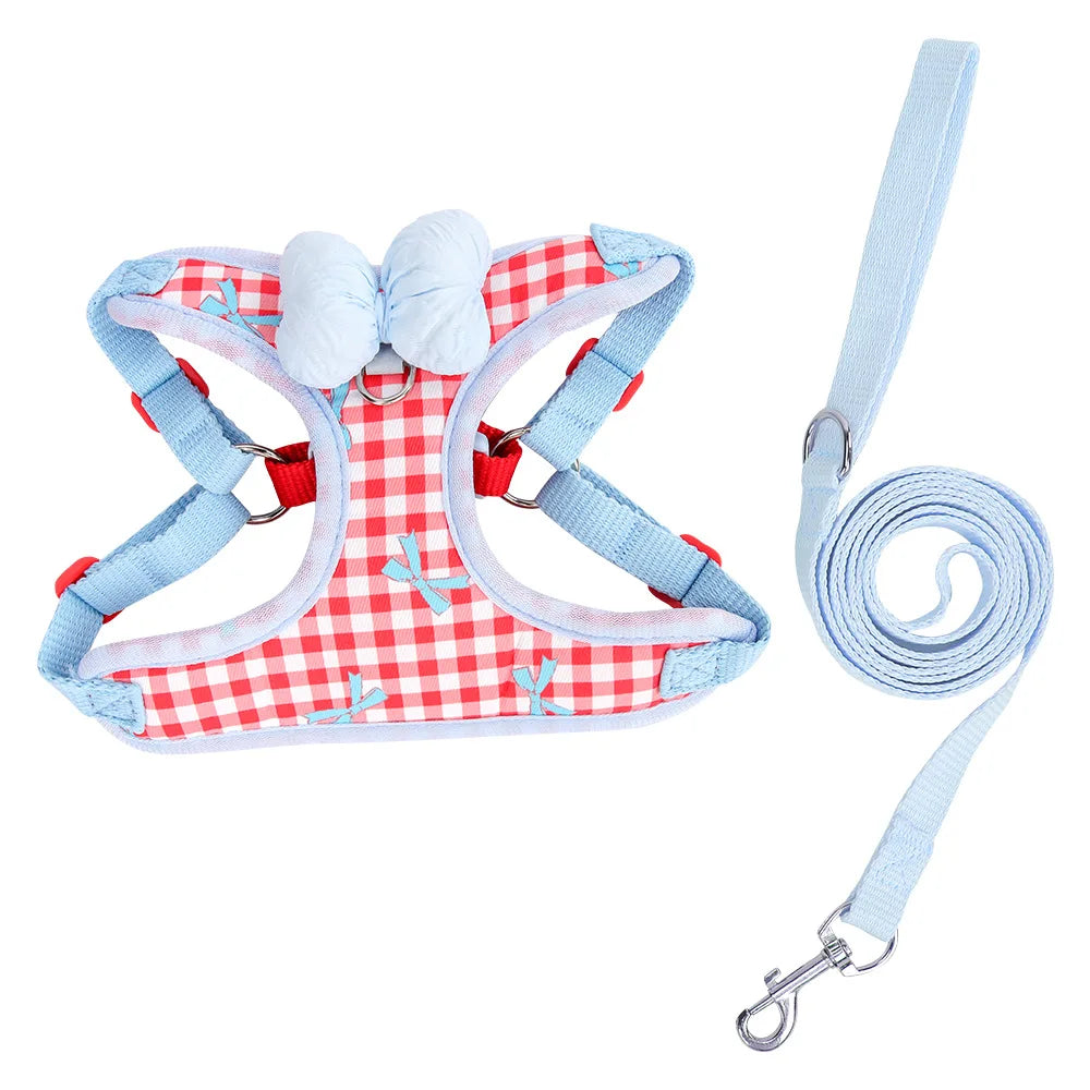 New Dog Harness Air Cushion Breathable Soft Mesh Cat Vest Adjustable No-Pull Pet Harness for Small Medium Large Dogs Puppies