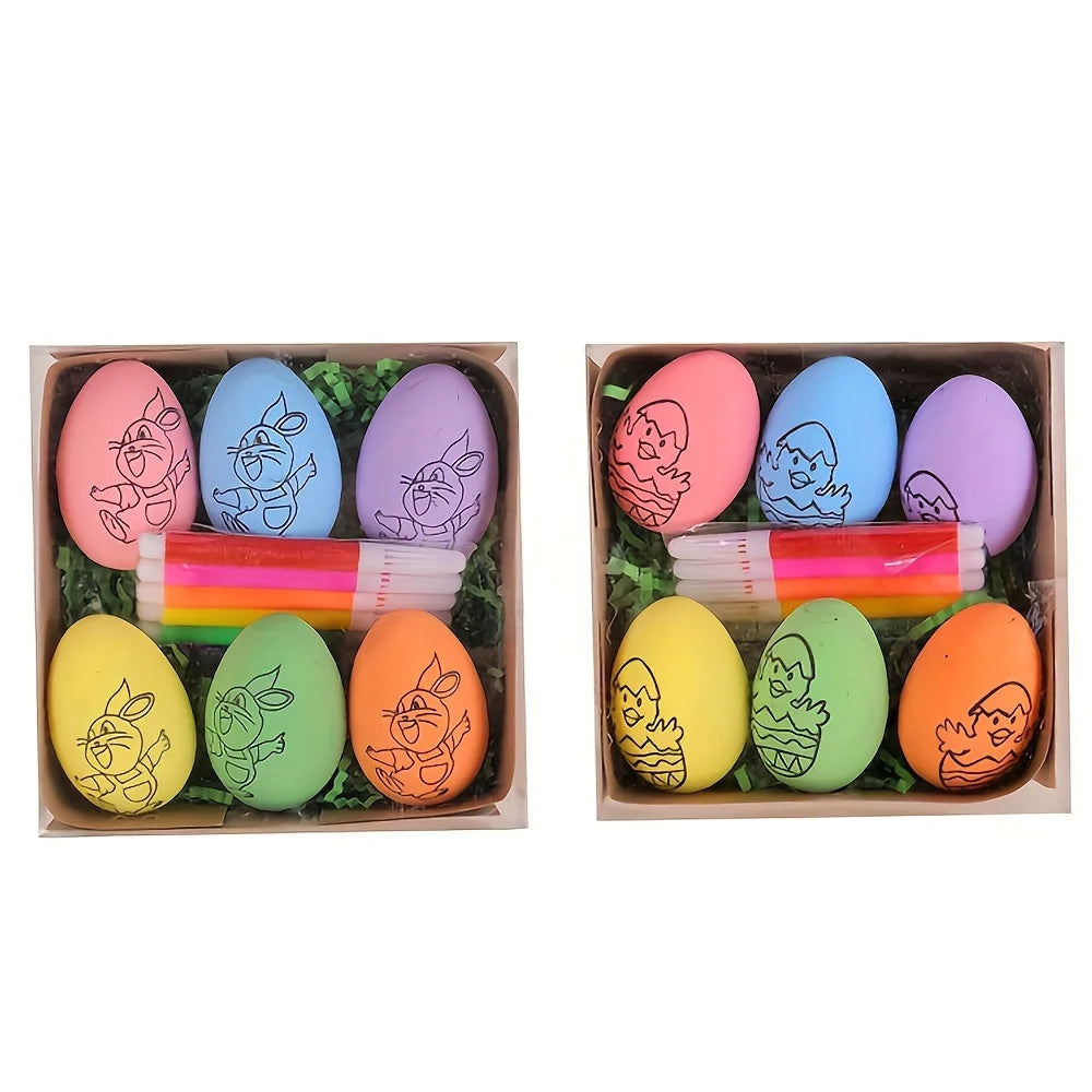 DIY Hand-Painted Easter Eggs, Easter Home Décor, Creative Easter Gift for Easter Party