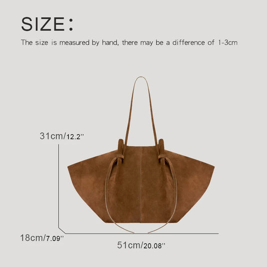 Custom Name Initials Large Capacity Faux Suede Tote Bags For Women Luxury Designer Handbags Purses New In Underarm Shoulder