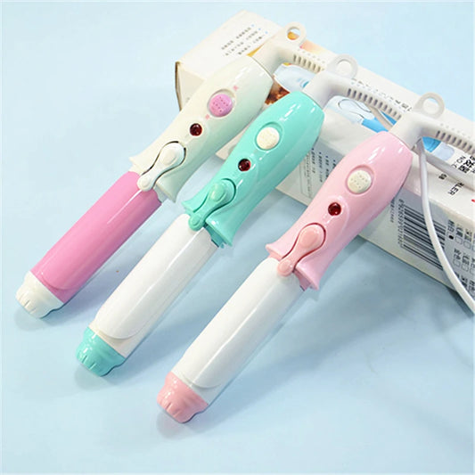 110-240V Portable Travel Electric Mini Hair Curler Curling Iron Fast Small Tourmaline Ceramic Wavy Tong Hair Styling Tool