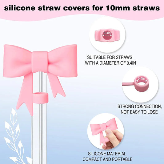 Cup Accessories 9pcs for Stanley Spill Proof Stopper 10mm Straw Cover Cap Silicone Boot Charm Chain for 40oz Tumbler Cup