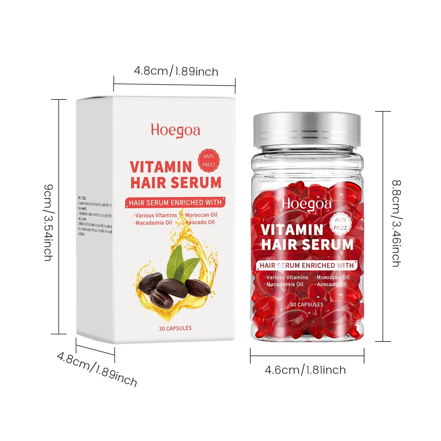 Vitamin Hair Care Serum Capsules Increase Regrowth Oil-Control Prevent Loss More Thicker Scalp Massage Hair Growth Essential Oil