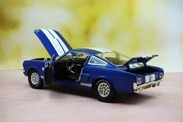 1:18 Diecast Cobra Shelby 1966 GT 350 Alloy Full Open Car Model Vehicles Car Boys Toy Gifts Collection