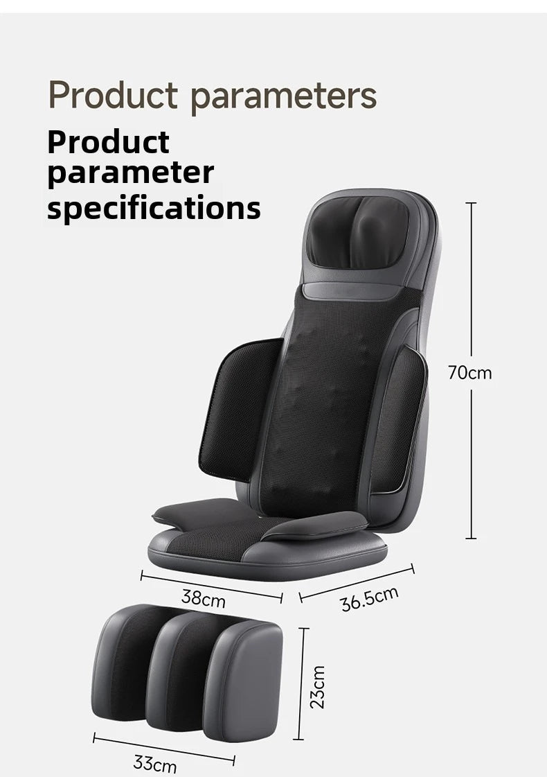 Multifunctional Massage Cushion Full Body Electric Shoulder Neck Waist Back Kneading vibrations Massage Chair With Heat Removabl