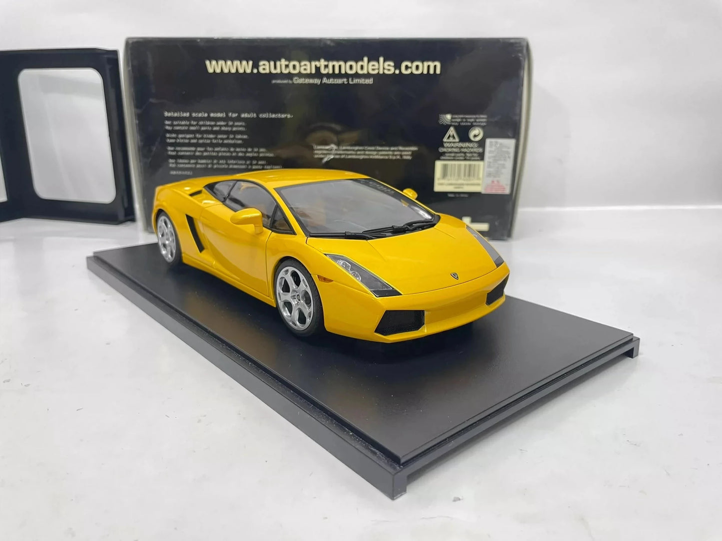Autoart 1:18 Gallardo Yellow Simulation Limited Edition All Open Alloy Metal Static Car Model Toy Gift