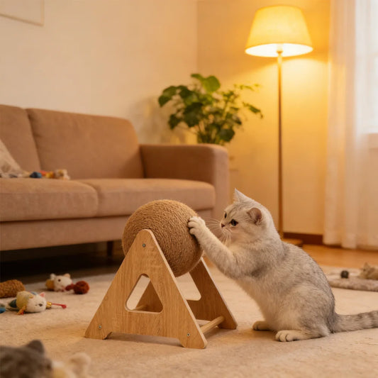 Sisal Cat Scratching Board Cat Claw Grinding Ball Durable Cat Tree Cat Interactive Toy
