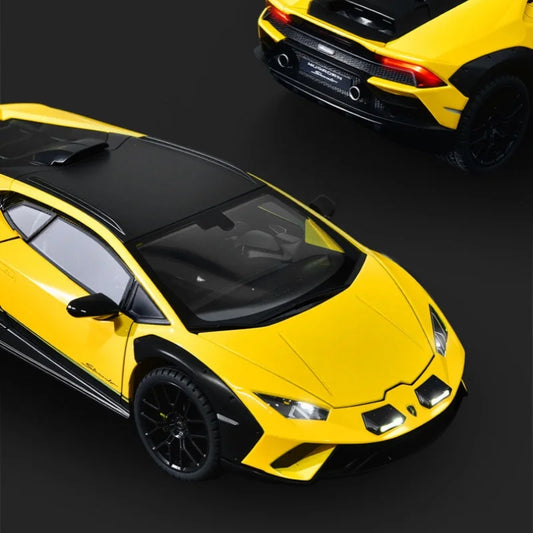 Lamborghini Huracan Sterrato 1:24 Alloy Scale Car Model Diecast Metal Vehicle Miniature Car Sound&light Toy Car Gift