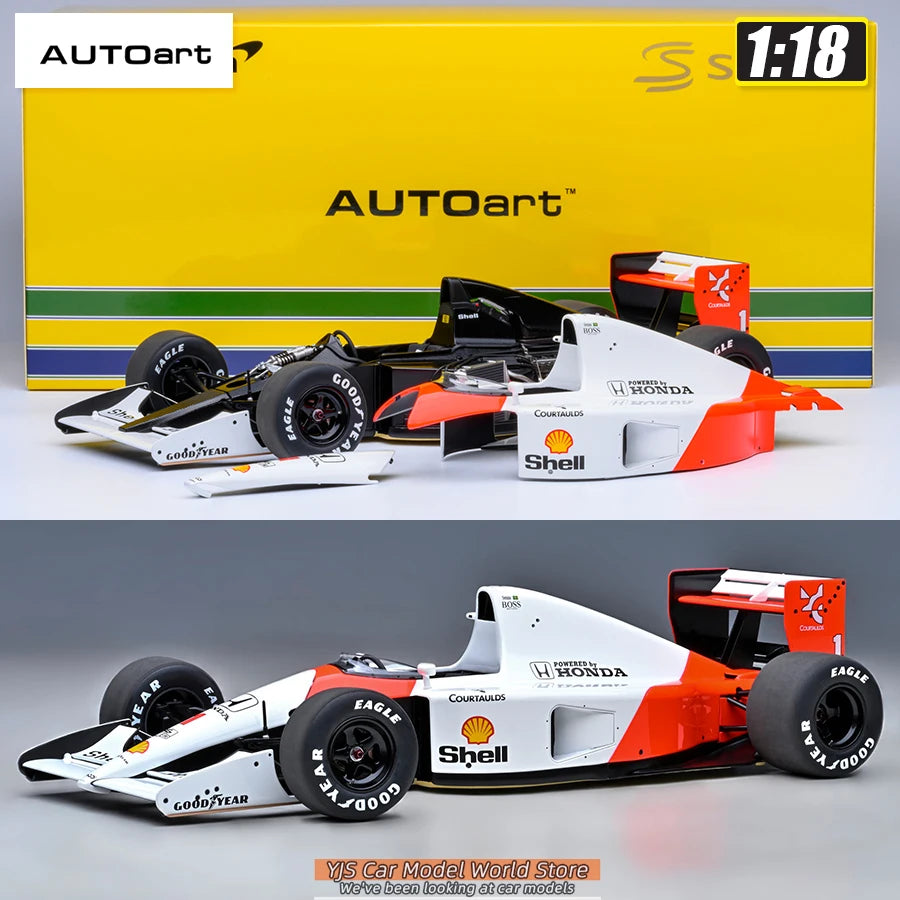 AUTOART New 1/18 Honda MP4/6 1991 #1 (with McLaren logo) Car model Send to a friend Personal collection Static ornament