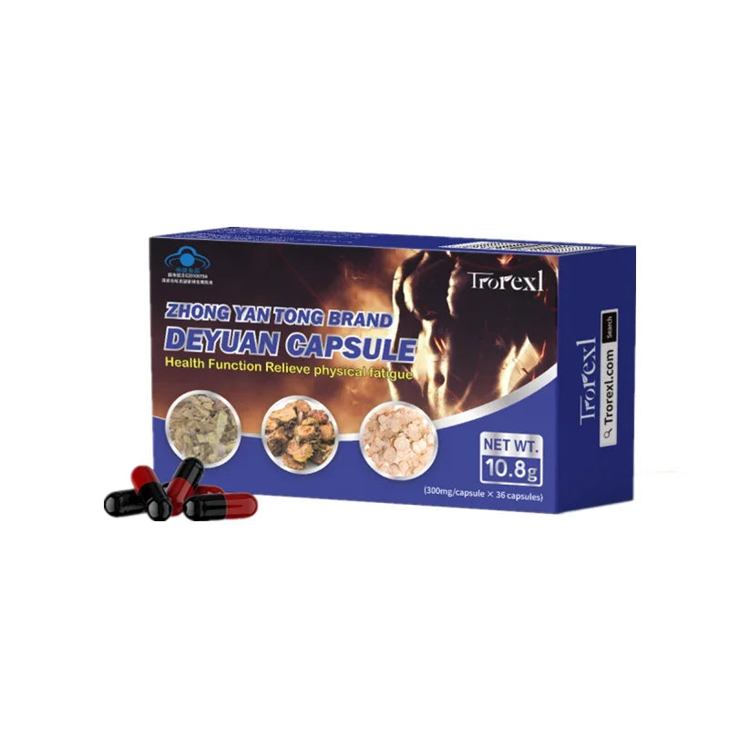 Powerful High Purity Epimedium Supplements Natural Organic Manhood Erection Pill Improve Performance and Increase Size -36 capsules per box
