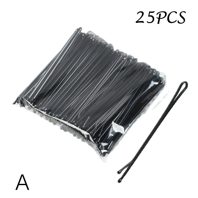 25 Pcs 5.5cm Hair Clip Lady Hairpins Curly Wavy Grips Hairstyle Hairpins Women Bobby Pins Styling Hair Accessories