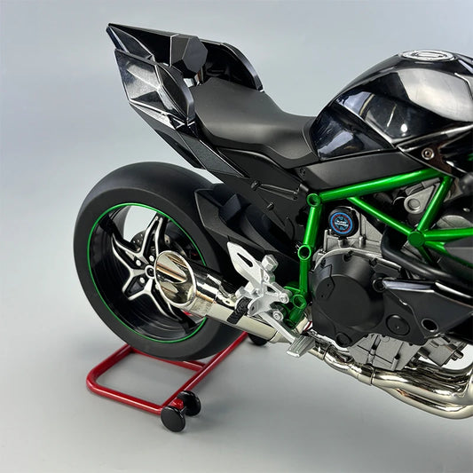 Spray 1:6 Kawasaki Racing Ninja 500 H2R Motorcycle Simulation Sound Light Fast And Furious Collection Model car Gift