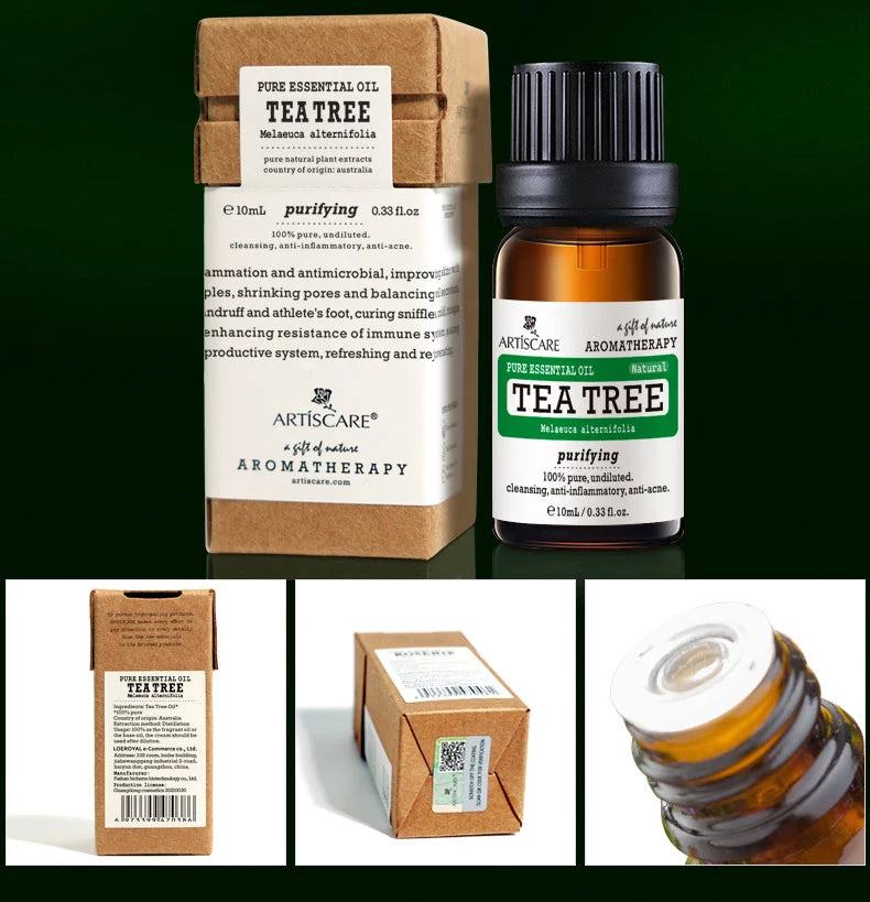 ARTISCARE pure tea tree essential oil 10mL blackhead Oil-control massage oil skin care cosmetics
