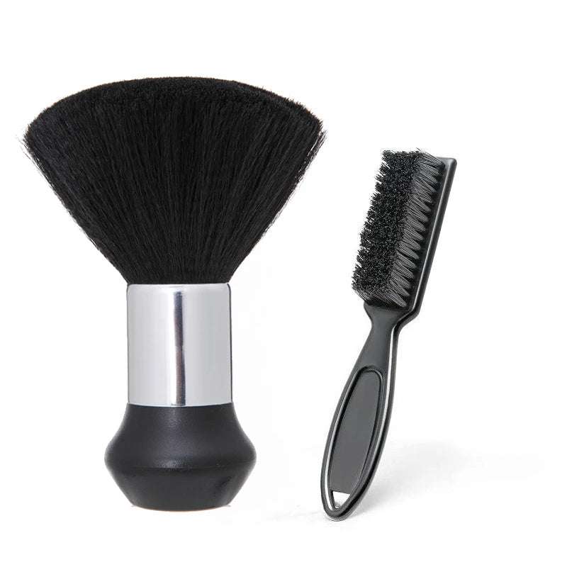 2pcs Hair Brush Neck Face Duster Hairdressing Hair Cutting Broken Hair Cleaning Brush for Barber Salon Hairdressing Styling Tool