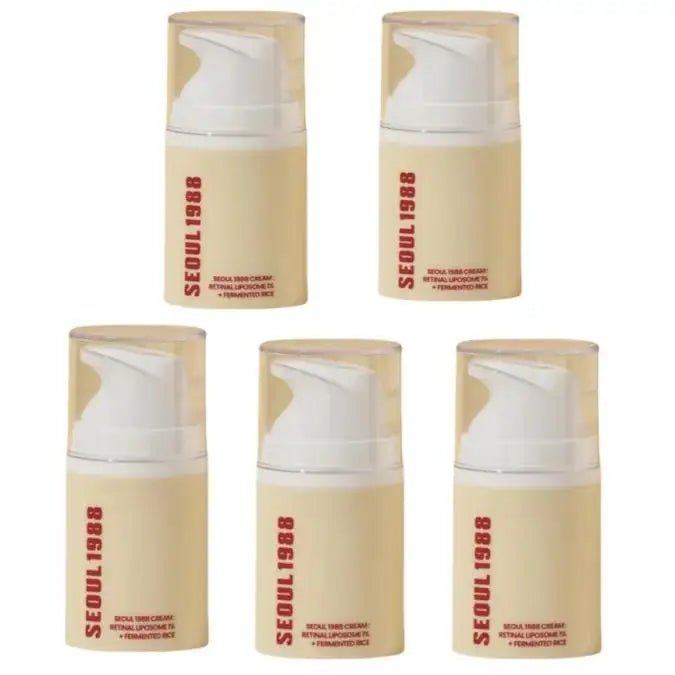 Seoul 1988 Retinal Liposome Face Cream,Snail Mucin Essence Rice Moisturizing Soothing Toner,Retinol Eye Serum,Korean Skincare