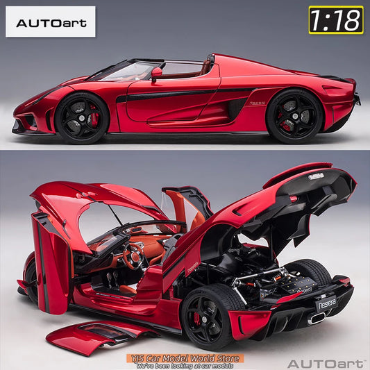 AUTOart model 1/18 Scale New Koenigsegg Regera car model Static Decorative Items Holiday Gift Collection