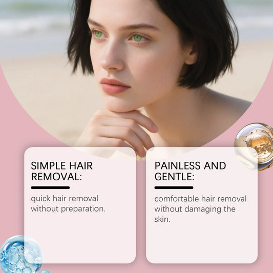 Comfortable and Gentle Fast Hair Removal Cream Improves Skin Texture Gently Cleanses Leaves Body Skin Smooth Skin Care Cream