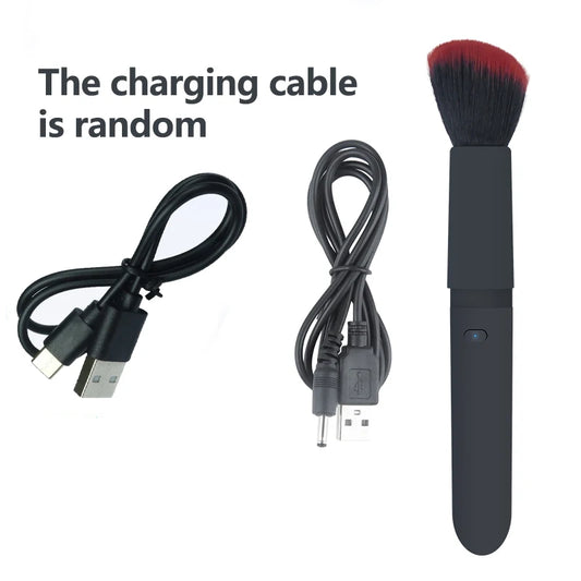 Alwafore vibrating makeup brush with 10 Vibration Frequencies For Quick Makeup Electric Makeup Puff Applicator Blending Brush