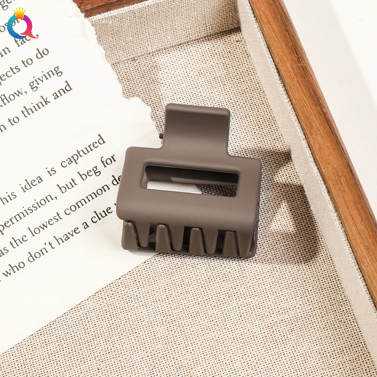 1/4Pcs frosted multi-color mini block small grab clip hair claw high grip braid tidying shark clip