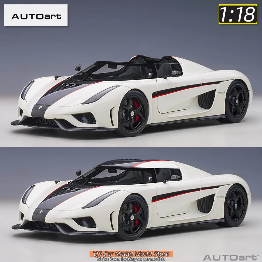AUTOart model 1/18 Scale New Koenigsegg Regera car model Static Decorative Items Holiday Gift Collection
