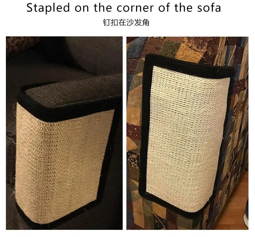 gatos Kitten Scratch Board Pad Sisal Toy Sofa Furniture Protector Cat Claw Care Product Scratcher Paw Pad with Invisible Nail