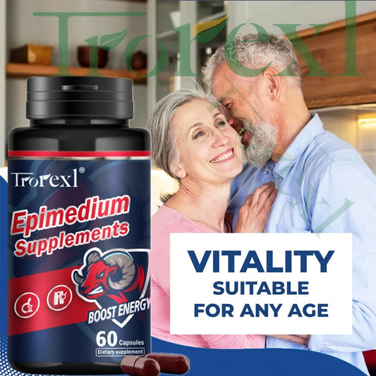 Men Tumescence Endurance and Energy Power Supplement Eleuthero Root Wolfberry Epimedium complex -60 capsules /bottle