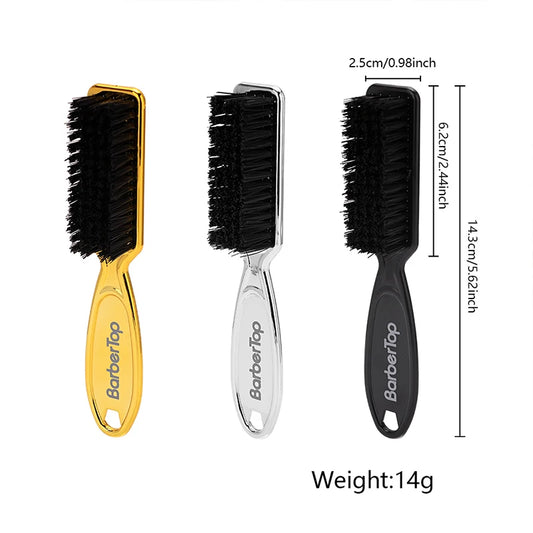 Soft Hair Cleaning Brush Barber Plastic Handle Retro Neck Duster for Salon Hairdressing Styling Tool to Remove Comb Breaks