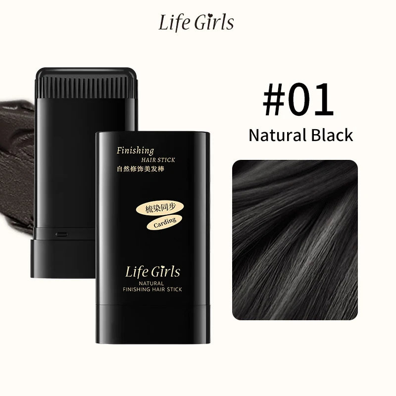 Life Girls Reabal with Hair Comb Coloring Gray Hair, Covering, Natural Glossy, Convenient to Carry, Convenient to Color on Comb, Dye Hair, Covering Your Outside, Convenient to Carry When Covering Ornaments