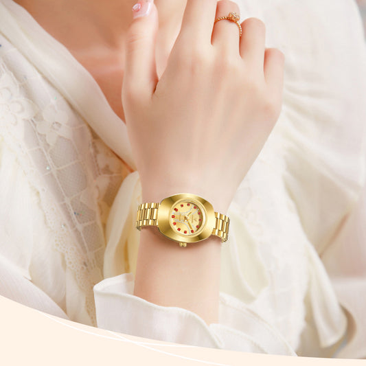 Fashion Waterproof Quartz Watch Gold