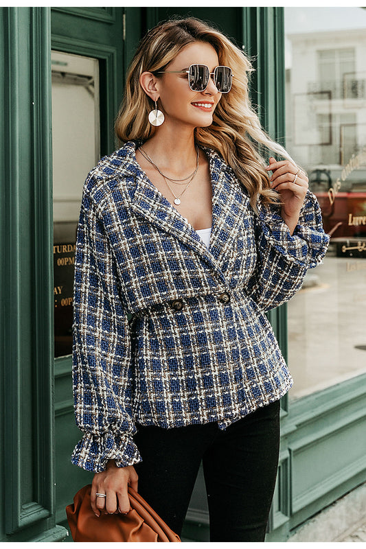 Plus Size Women's Clothing New Style Long-sleeved Suit Collar Casual Jacket Jacket