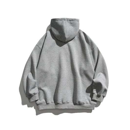 Simple Letter Embroidery Couple Hoodies Men And Women Casual Sweatshirt