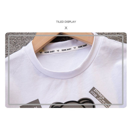 Summer New Cotton Baby Boy And Baby Girl Short-sleeved Shorts Two-piece Set